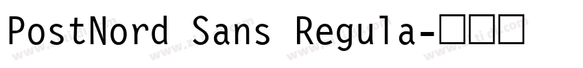 PostNord Sans Regula字体转换